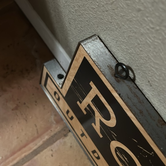 Royal Robbins Wood and Metal Advertising Sign - Picture 2 of 5